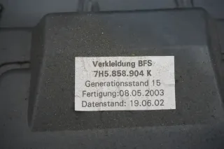 Abdeckung Airbag Beifahrer Verkratzt 7H5857934 VW Multivan 4MOTION Leder - Bild 8