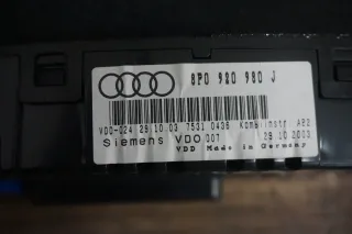 Audi A3 8P Sportback Bj.06 Tacho US-Modell Meilen 8P0920981J VDO Schalter - Bild 6