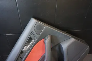 Türverkleidung hinten links Audi Q5 8R Verkleidung Rot Leder HL Alcantara - Bild 3