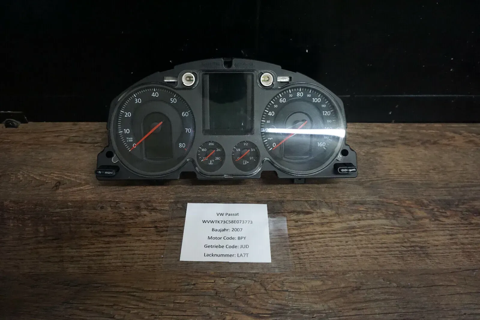 Org VW Passat 3C Kombiínstrument Tacho Schalttafeleinsatz 3C0920971F Milen - Bild 1