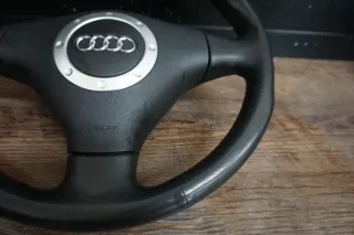 3-Speichen Sportlenkrad Audi TT 8N Lederlenkrad Lenkrad schwarz soul 8N0419091B - Bild 5
