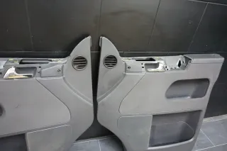 VW T5 Multivan Türverkleidung Vorne Links Rechts Anthrazit Stoff vorn Schwarz - Bild 7