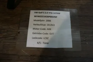 VW Golf 5 6 Seat Leon Skoda Octavia Lenkstockschalter links 1K0953513 - Bild 3