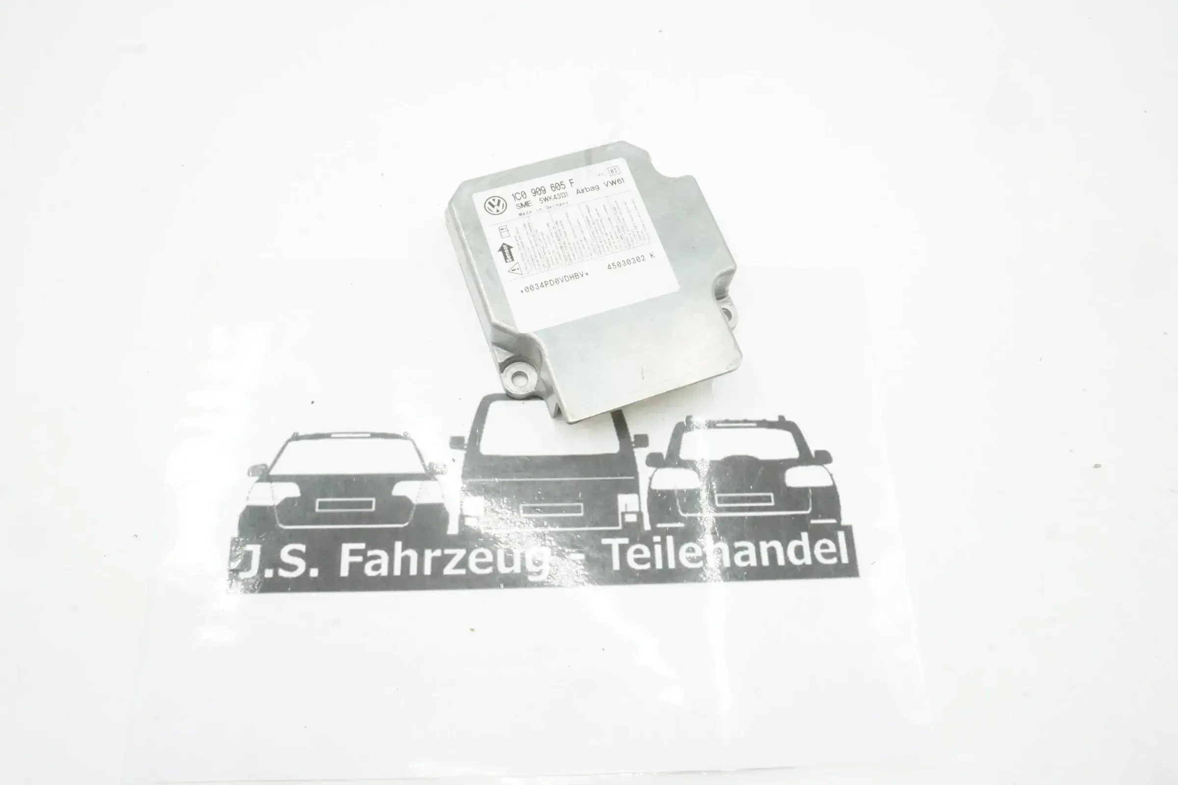 VW T5 2003-2009 Multivan Airbag Steuergerät 1C0909605F Index 03 - Bild 1