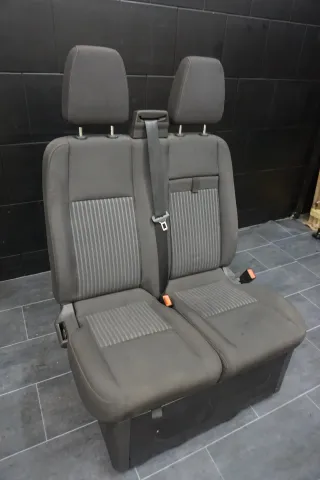 Ford Transit Custom Sitzbank Beifahrersitzbank Sitz Beifahrer Stoff Schwarz - Bild 2