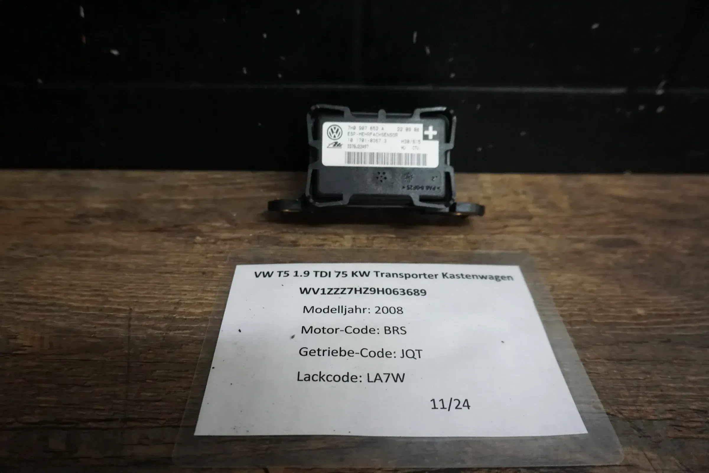 VW T5 Multivan Audi Q7 etc ESP-Mehrfachsensor 7H0907652A Drehraten Sensor ESP - Bild 1