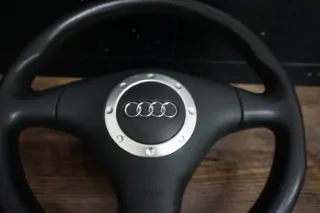 3-Speichen Sportlenkrad Audi TT 8N Lederlenkrad Lenkrad schwarz soul 8N0419091B - Bild 7