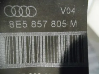 Audi A4 B7 B6 8E Sicherheitsgurt hinten links rechts Gurt schwarz 8E5857805M TOP - Bild 2