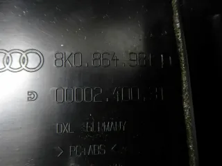 Audi A5 8T3 Mitte Konsole mit / ARMLEHNE Leder, weiße Naht, 8K0863244A A4 8K - Bild 2