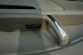 VW Phaeton 3D Türverkleidung Voll Beledert grau Rollo Bj08 Leder komplett Set - Bild 4