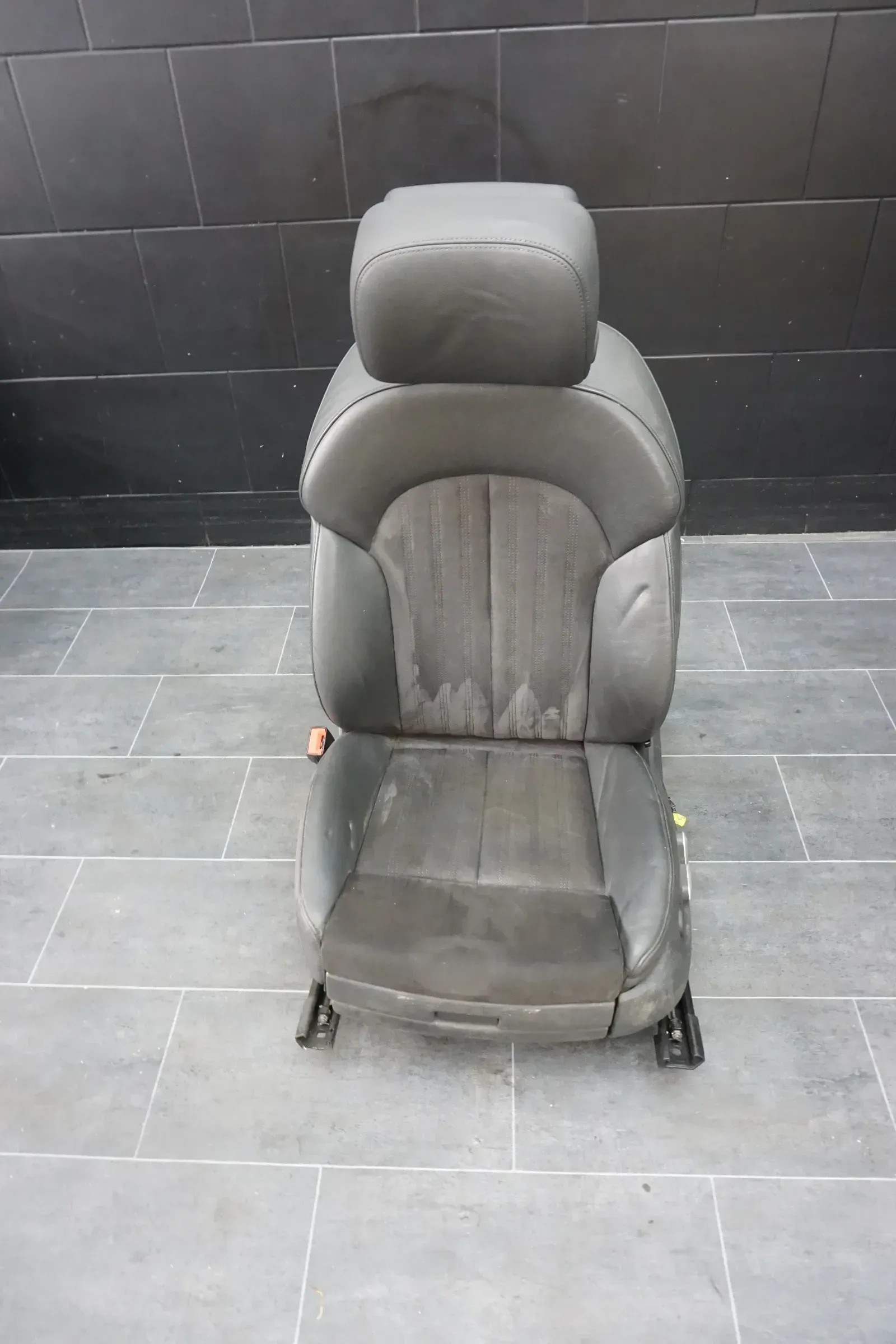 Original Audi A6 4G Fahrersitz Fahrer Sitz links Leder Alcanatara Schwarz - Bild 1