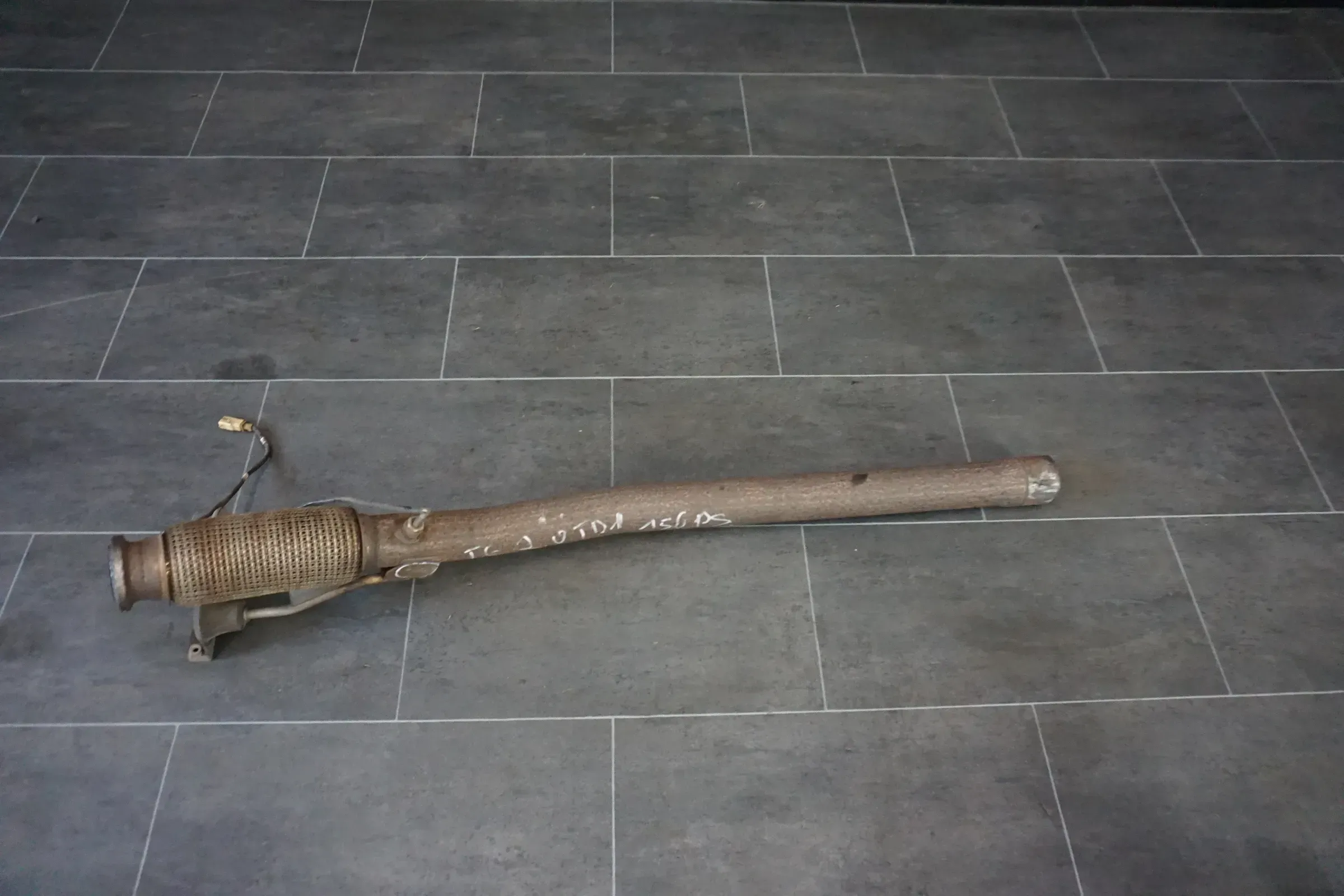 VW T6 2.0 TDI 2015 Hosenrohr Downpipe Flexrohr Auspuff CAA - Bild 1