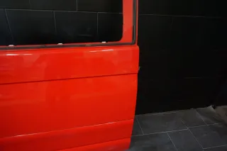 VW Transporter T5 Schiebetür Tür Links Rot Fahrertür Scheibe Fahrerseite - Bild 4