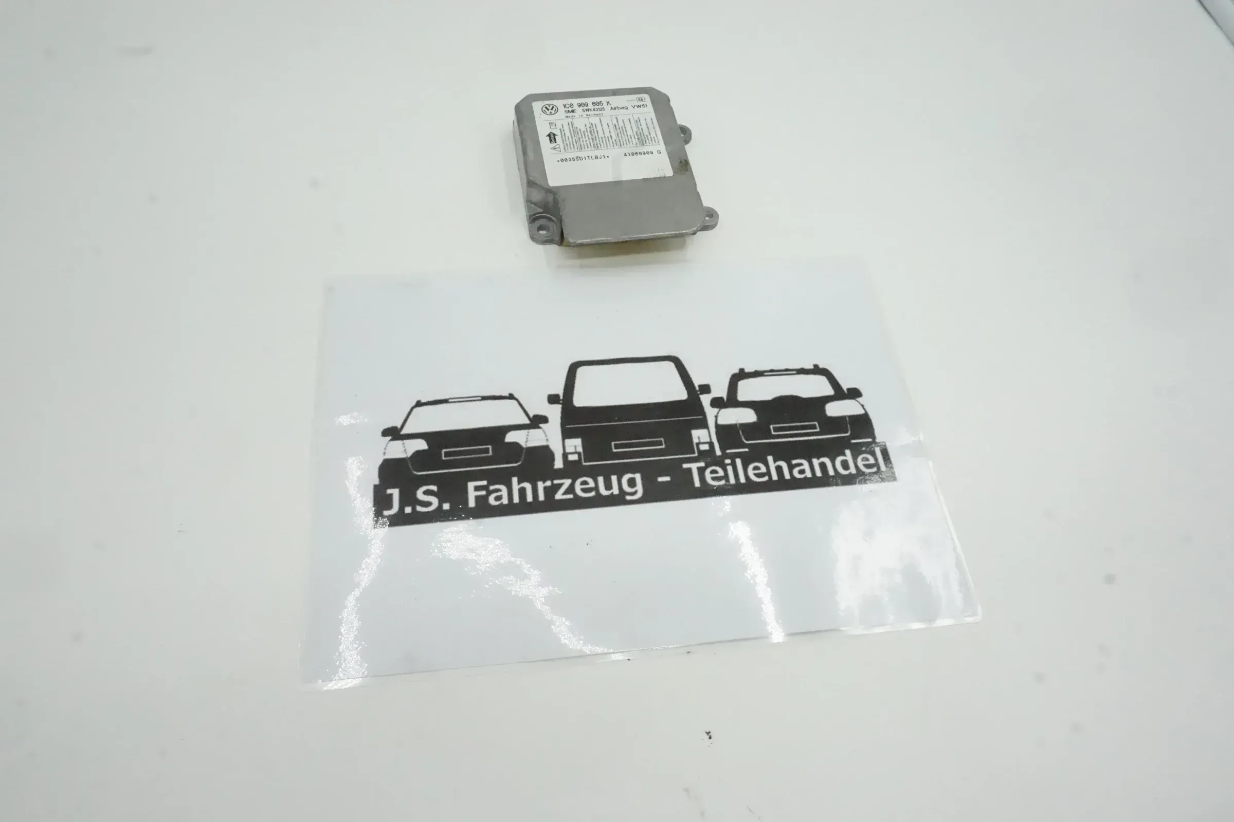 VW Polo 9N 9N3 Steuergerät Airbag Airbagsteuergerät 1C0909605K Index 09 Fox - Bild 1