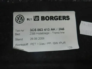 original VW Passat 3C Limo Hutablage Ablage Ablageboden hinten 3C5863413AK - Bild 5