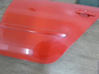 Tür Fahrerseite hinten links VW Golf V 5 Limousine BJ 2006 LY3D Rot 5 Türer - Bild 3