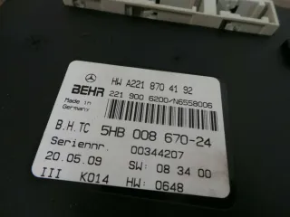 Steuergerät Mercedes S S600 W221 5HB008670-44 A22187041920 Klimaanlage - Bild 4