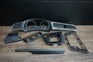 VW Tiguan 5N Carbon Dekor Lüftungsdüsen Armaturenbrett Mittelkonsole Set - Bild 1