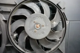 VW T5 Lüfterzarge Lüfter Kühllüfter 7H0959455B Bosch 0130706200 Motor 7H0121207G - Bild 3