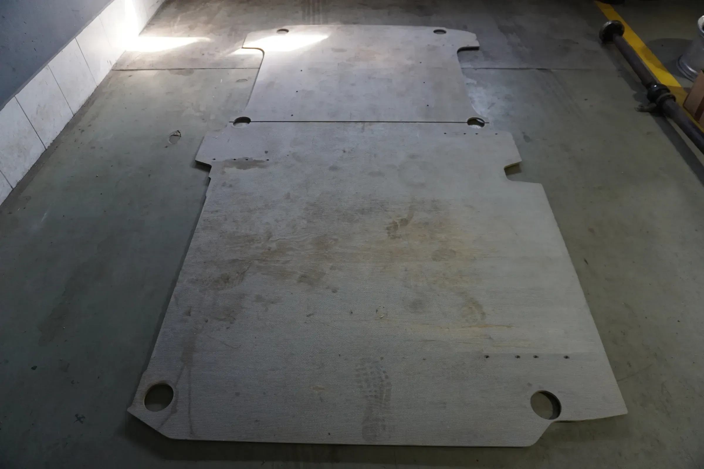 VW T5 SET LADERAUMBODEN LADERAUM BODEN Holz 7H0863717 7E3863732 lang - Bild 1