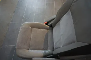VW T5 Multivan Schienensystem 3te Reihe hinten Sitz Alcantara Grau Pilotensitz - Bild 9