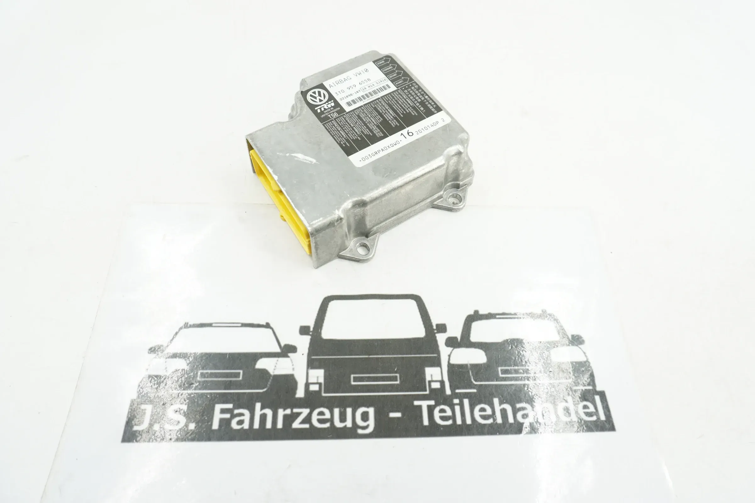 Skoda Superb 2 II 3T Airbagsteuergerät Steuergerät Airbag TRW 3T0959655B - Bild 1