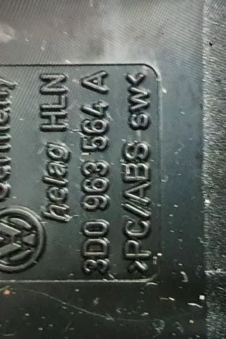 Schalter Sitzheizung rechts VW Phaeton 3D0963564A Regler Beifahrersitz - Bild 3