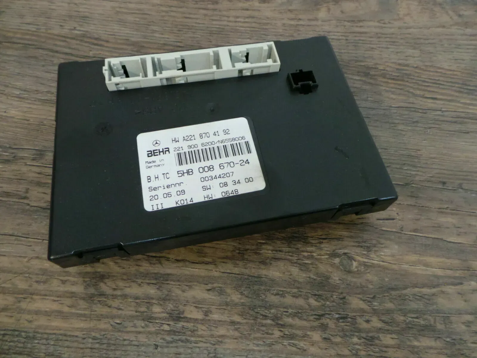 Steuergerät Mercedes S S600 W221 5HB008670-44 A22187041920 Klimaanlage - Bild 1