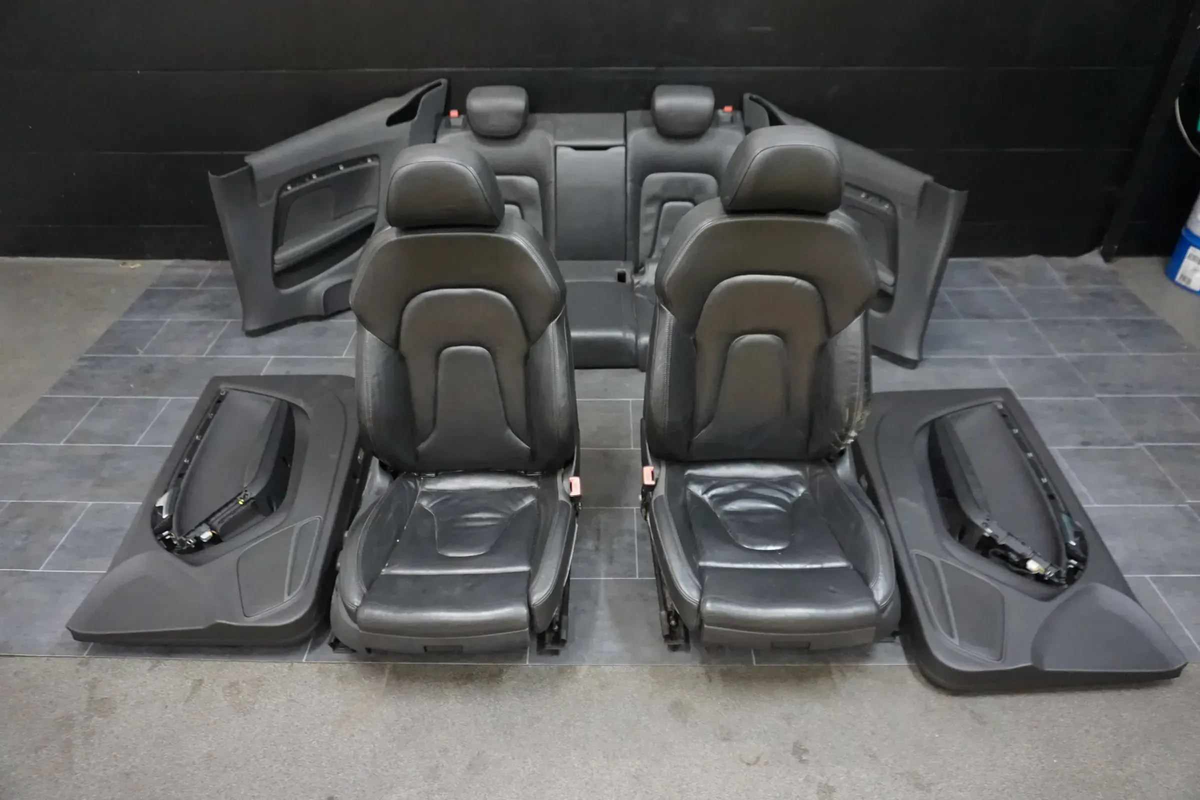 Audi A5 8T Coupe Volleder Leder Schwarz Sitze Ausstattung Sline Innenausstattung - Bild 1