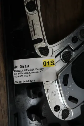 Audi A7 S7 4G Dekorleiste Türleiste Zierleiste Hinten Links Alu Grau 4G8867419B - Bild 3
