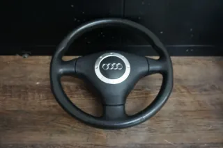 3-Speichen Sportlenkrad Audi TT 8N Lederlenkrad Lenkrad schwarz soul 8N0419091B - Bild 1