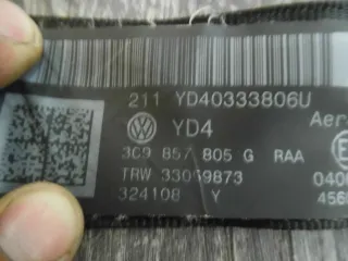 VW Passat 3C Gurt Sicherheitsgurt hinten links+rechts 3C9857805G 3C9857806G  TOP - Bild 2