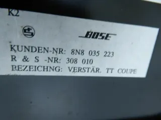 Original Audi TT 8N Coupe Bose Verstärker Endstufe Soundsystem 8N8035223 - Bild 4