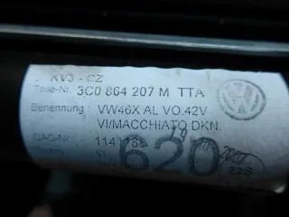 Original VW Passat 3C Variant Highline Armauflage MAL Leder beige cremebeige - Bild 4