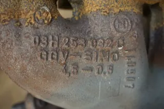 03H253032C Krümmer Abgaskrümmer 4-6 Zyl 3,2 AXZ 3,6 V6 VW Passat B6 Original - Bild 5