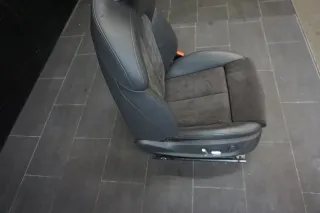 Audi A6 4G Sitz Beifahrersitz Leder Alcantara rechts elektrisch schwarz - Bild 4