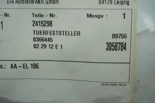 FORD FOCUS Mk4 2018-2024 - Türkontrollband hinten 2415298 Fangband Tür - Bild 3