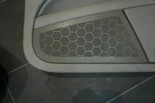 VW Phaeton 3D Türverkleidung Voll Beledert grau Rollo Bj08 Leder komplett Set - Bild 3