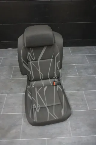 Sitz hinten links Stoff Rücksitz Skoda Roomster 5J grau anthrazit - Bild 1