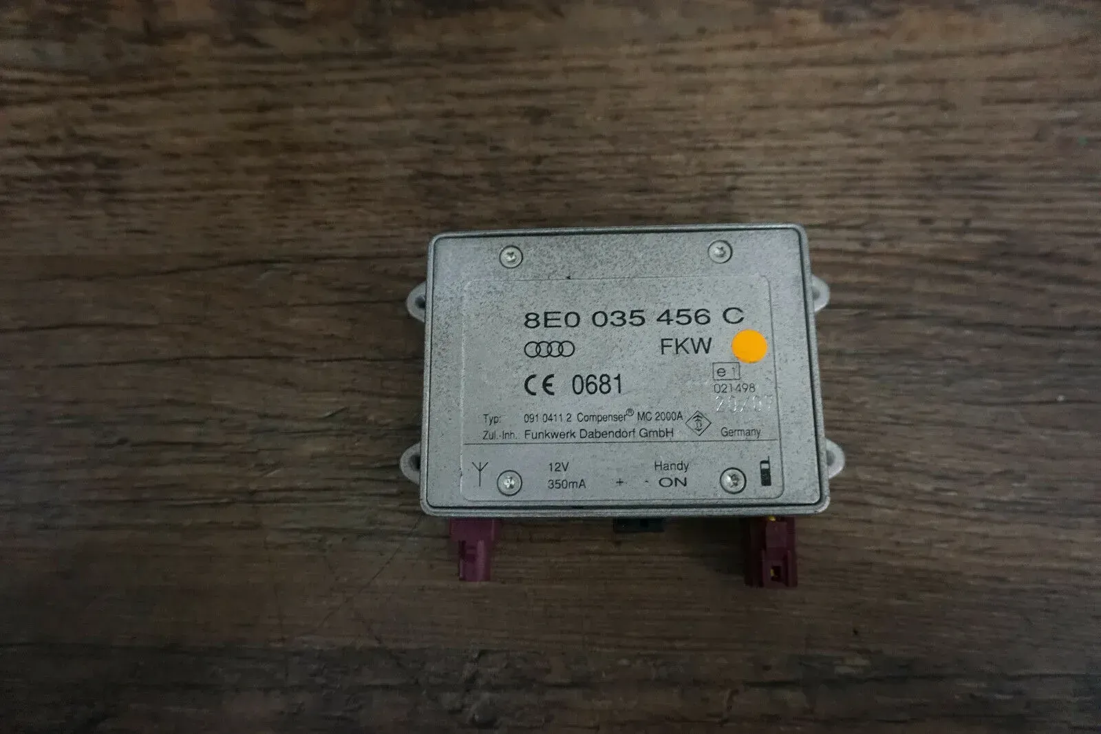 Steuergerät Antennensteuergerät 8E0035456C AUDI A4 (8EC, B7) 3.0 TDI QUATTRO - Bild 1