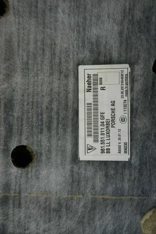 Porsche 981 Boxster Bodenbelag Teppich Innenraum Abdeckung Beige 98155101104 - Bild 5