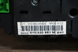 Skoda Fabia 6Y 1,2 Tachometer Tacho DZM Drehzahlmesser 6Y0920883M - Bild 8