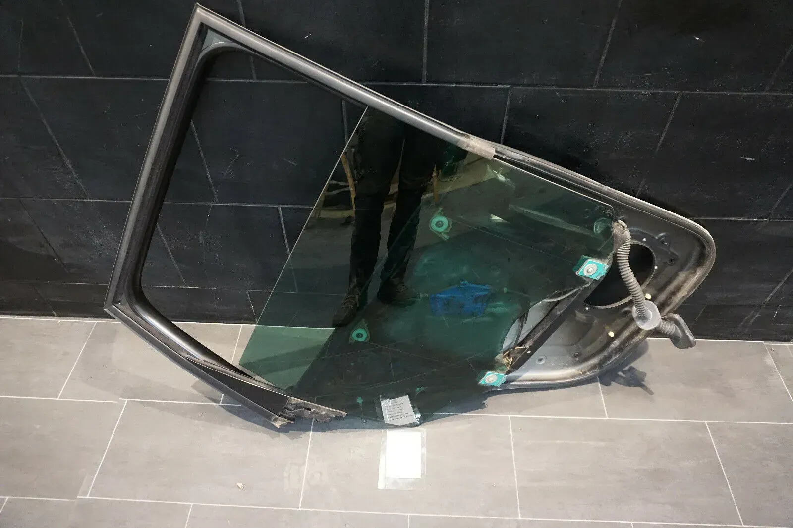 7L0839462D Türrahmen Fensterhebermechanik hinten rechts VW Touareg 7L original - Bild 1