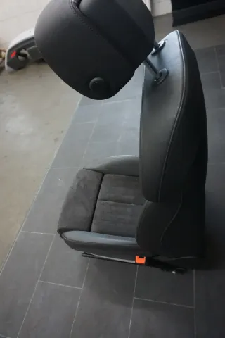 Audi A6 4G Sitz Beifahrersitz Leder Alcantara rechts elektrisch schwarz - Bild 6