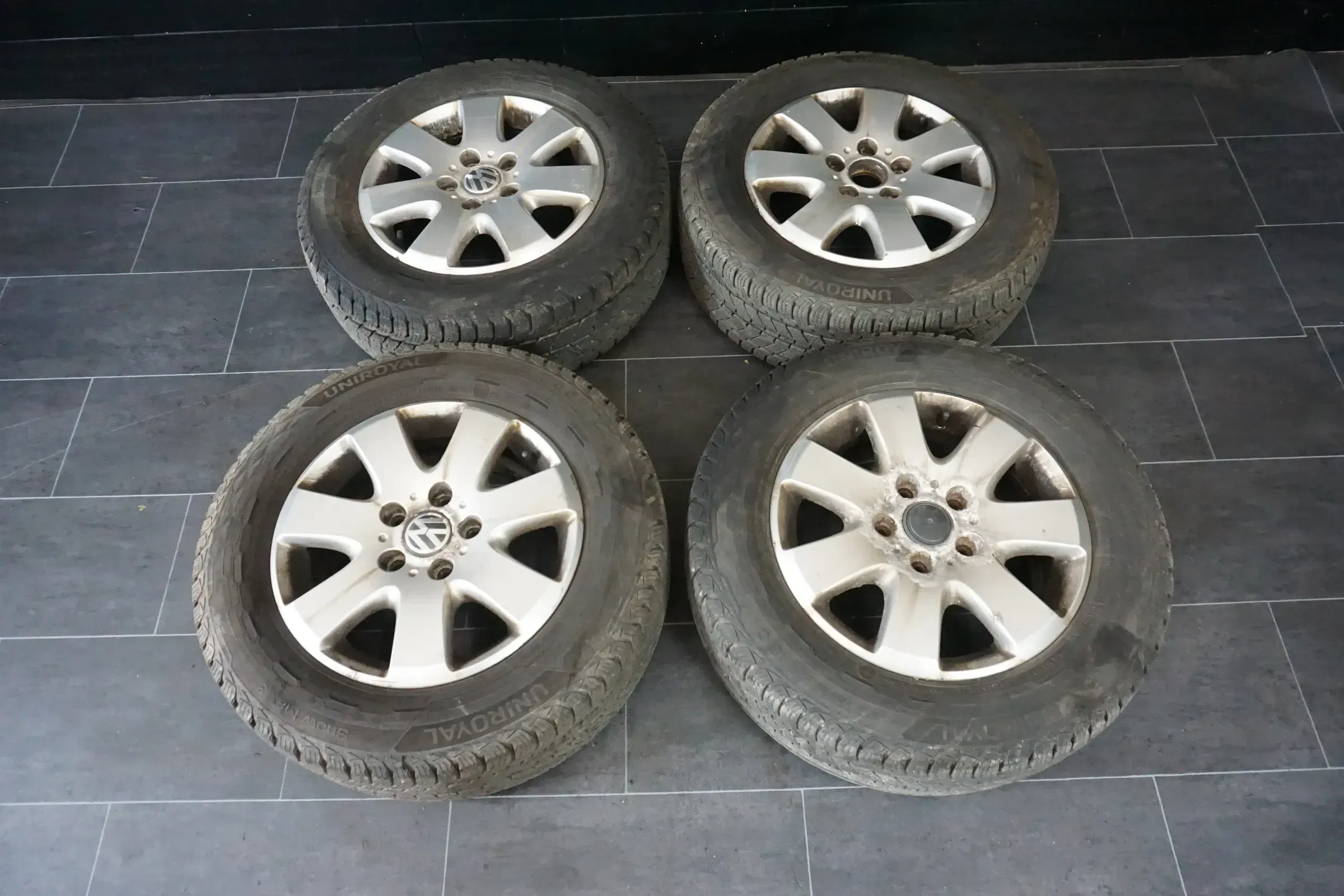 VW T5 T6 Transporter Multivan Alufelgen 6,5J X 16 Zoll ET 51 7H0601025A Felgen - Bild 1