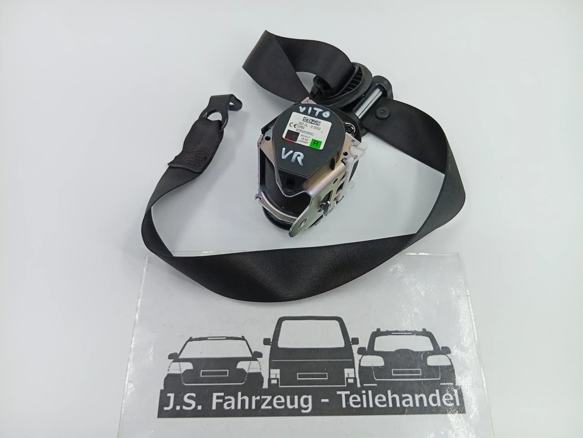 Sicherheitsgurt vorne rechts MERCEDES VITO W447 A4478603785 Gurt Schwarz - Bild 1