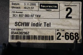 VW PASSAT Variant B6 3C Armaturenbrett 3C1857003RF Schwarz Airbag - Bild 11