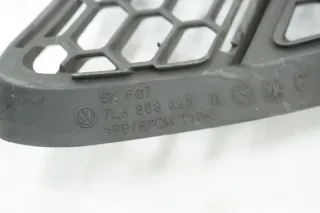 Gitter Stoßstange Bumper Links 7L6853665B VW Touareg 7L BJ 07-10 - Bild 3