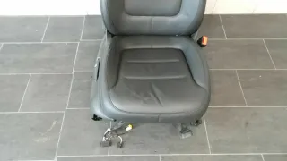VW Touareg 7P Sitz Vorne Rechts Beifahrersitz Manuell Leder Schwarz - Bild 2