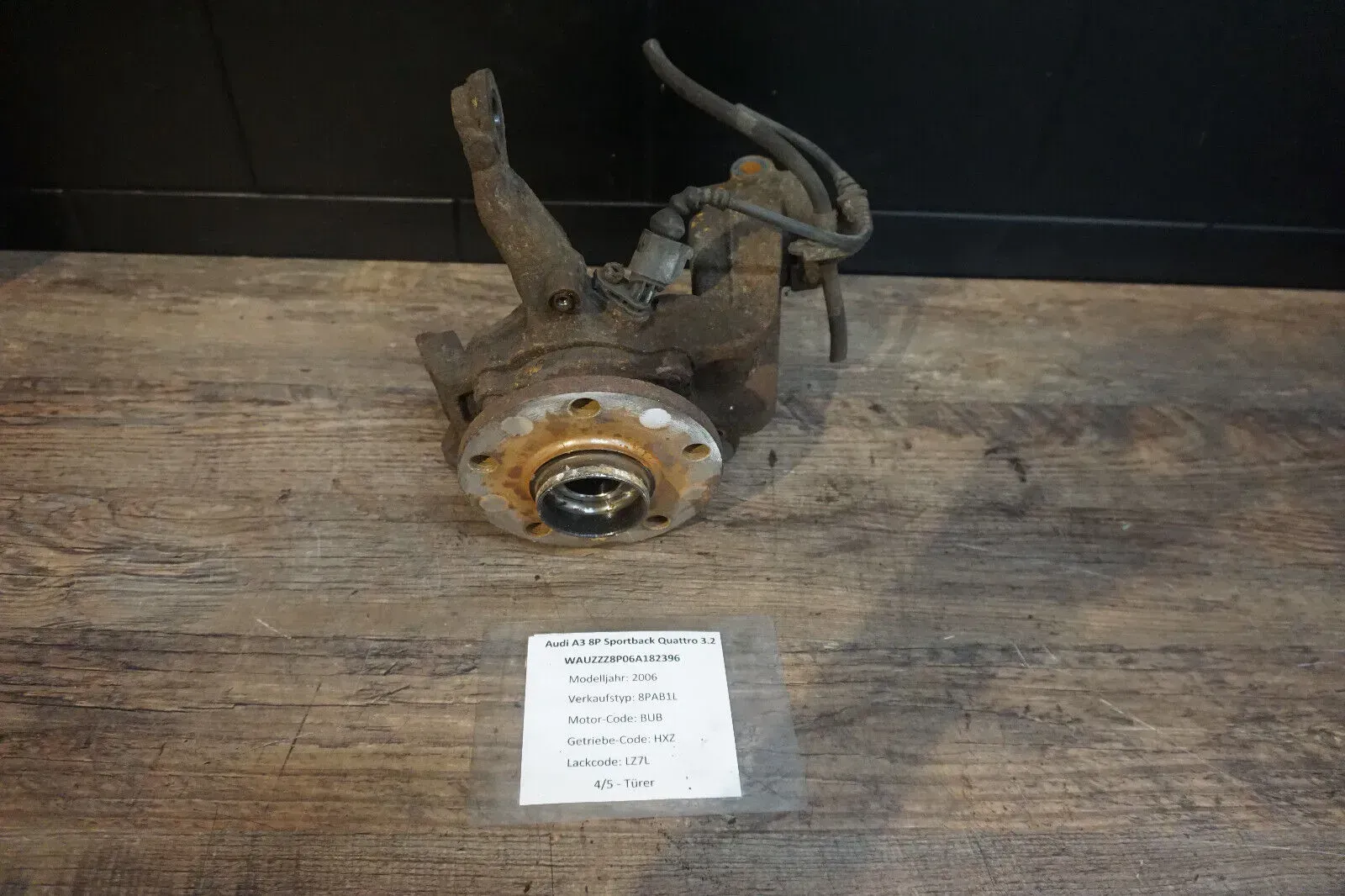 Achsschenkel Radlagergehäuse vorne rechts AUDI A3 8P 3.2 QUATTRO VW Golf 5 R32 - Bild 1